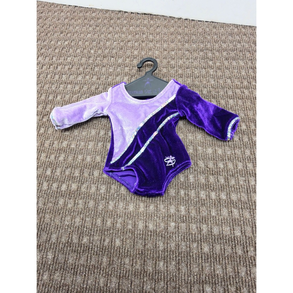 American Girl Doll Purple Velvet Gymnastics Leotard Vintage 2001 Retired
